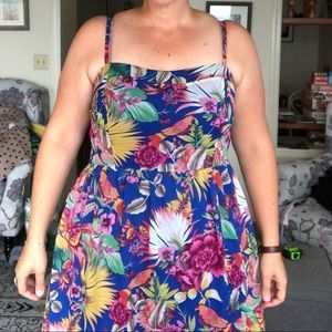 Tropical Forever 21 maxi dress
